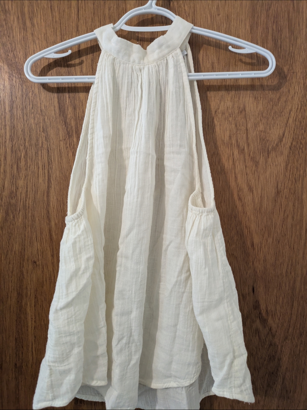 O'Neill Cream Halter-Style Cotton Camisole